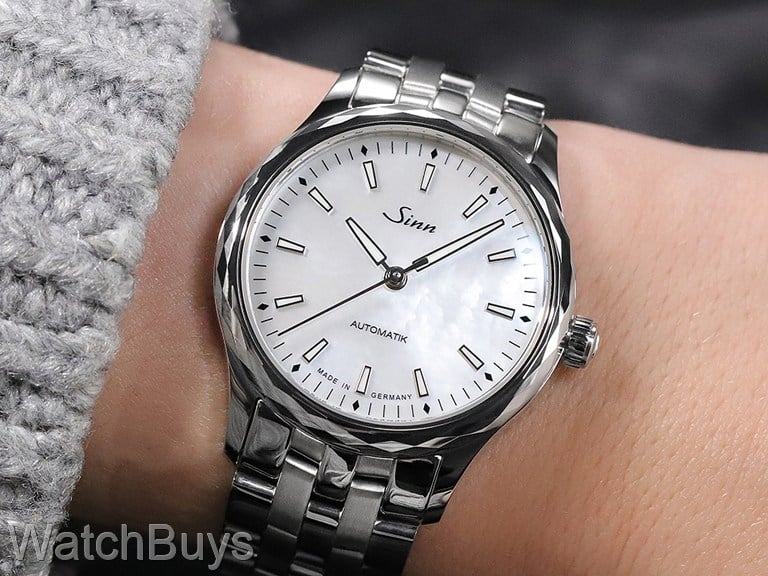 Sinn 534 MOP White on Fine Link Bracelet