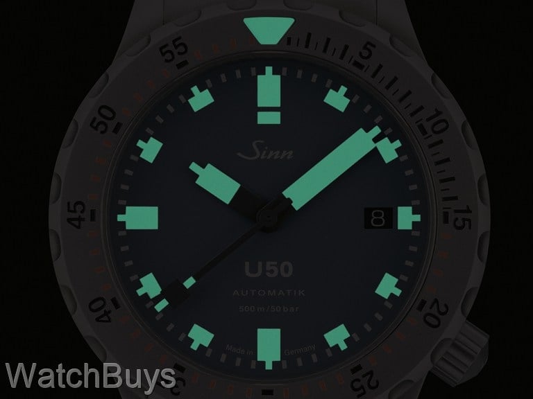 Sinn U50-T Blue Dial Fully Tegimented on H-Link Quick Adjust Bracelet