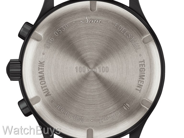Sinn 936 S Black Chronograph Fully Tegimented Limited Edition