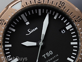 Sinn T50 GBDR on Grey Rubber Strap