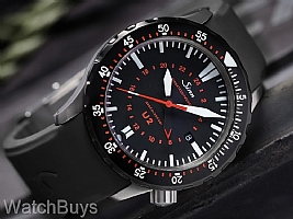 Sinn U2 SDR EZM 5 Black Bezel on Strap