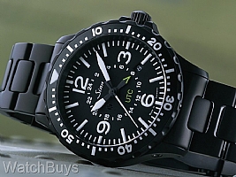 Sinn 857 UTC Black Tegimented on Bracelet