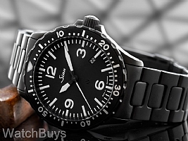 Sinn 857 Black Tegimented on Bracelet