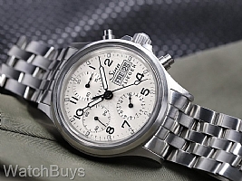 Sinn 356 Flieger III Sa Display Back on Fine Link Bracelet