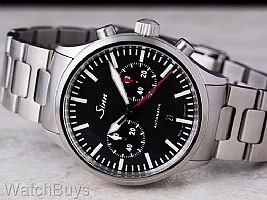 Sinn 936 Bicompax Chronograph Tegimented on Bracelet