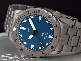 Sinn U1-T Blue Dial Fully Tegimented on Bracelet