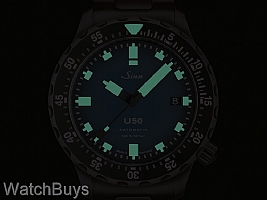 Sinn U50 S Blue Limited Edition on Rubber Strap