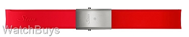 Sinn Strap - U50 Silicone Red Rubber Tegimented - Quick Adjust Standard Buckle - Matte Finish