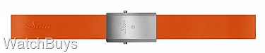 Sinn Strap - EZM 12 Orange Rubber - Quick Adjust Tegimented Standard Buckle - Matte Finish