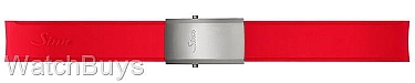 Sinn Strap - 22 x 22 Silicone Red Rubber - Quick Adjust Standard Buckle - Matte Finish