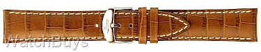 Sinn Strap - 22 x 18 Cowhide Cognac; Light Stitch - Alligator Grain - Standard Length