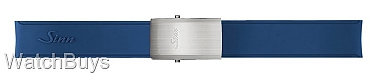 Sinn Strap - 206 Silicone Blue Rubber Strap - Standard Buckle - Satin Finish