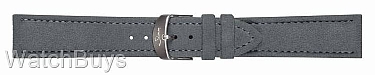 Sinn Strap - 20 x 18 Alcantara Gray; Gray Stitch - Short Length 