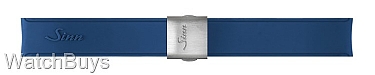 Sinn Strap - 20 x 20 Silicone Blue Rubber Strap - Compact Buckle - Satin Finish