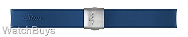 Sinn Strap - 20 x 20 Silicone Blue Rubber - Compact Buckle - Satin Finish