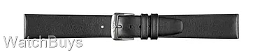 Sinn Strap - 18 x 16 Cowhide Silver Black; Sinn 434 - Standard Length