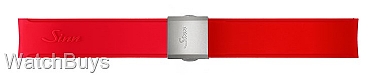 Sinn Strap - T50 Silicone Red Rubber – Titanium Compact Buckle