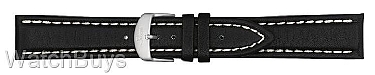 Sinn Strap - 22 x 18 Cowhide Black; White Stitch - Standard Length