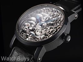 Show product details for Jochen Benzinger Full Skeleton Silver Black Case