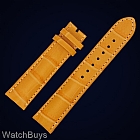 Show product details for Dornblueth and Sohn Calf Leather Strap - 20 x 18 - Honey Tan - White Stitch