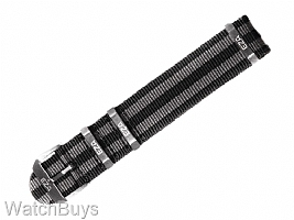 Show product details for Eza Strap - 22 mm NATO - Black and Grey