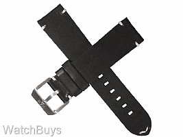 Show product details for Eza Strap - 22 x 20 Black Calf Leather