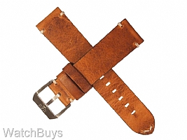 Eza Strap - 22 x 20 Cognac Calf Leather