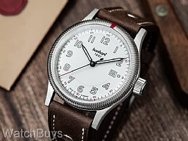 Show product details for Hanhart Pioneer One White Dial