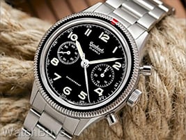Show product details for Hanhart 417 ES Chronograph on Quick Adjust Bracelet - 42 mm