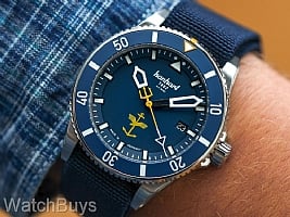 Show product details for Hanhart Fly Navy Aerosphere Limited Edition on Strap - MFG5