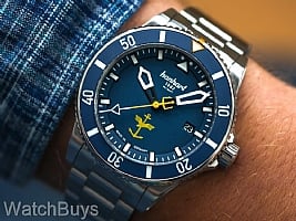Show product details for Hanhart Fly Navy Aerosphere Limited Edition on Bracelet - MFG5