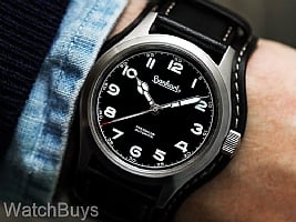Show product details for Hanhart Preventor HD12 Black Dial on Strap