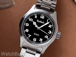Show product details for Hanhart Preventor HD12 Black Dial on Bracelet