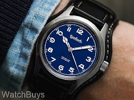 Show product details for Hanhart Preventor HD12 Blue Dial on Strap