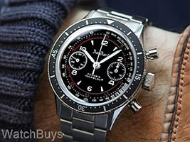 Show product details for Hanhart 415 ES Pure Chronograph on Quick Adjust Bracelet - 39 mm
