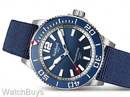 Show product details for Hanhart Aquasphere Ocean Fade Blue Bezel on Hook Strap