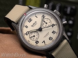 Show product details for Hanhart 417 Titanium Desert Pilot Flyback Column Wheel Chronograph LE - 42 mm