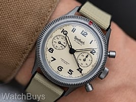 Show product details for Hanhart 417 Titanium Desert Pilot Flyback Column Wheel Chronograph LE - 39 mm