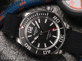 Hanhart Aquasphere Matte Black on Hook Strap