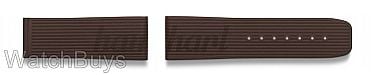Show product details for Hanhart Primus Strap - 24 x 22 Vulcanised Brown Rubber - Standard Length