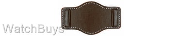 Show product details for Hanhart Pioneer Strap - 20 x 18 Calfskin Brown; White Stitch - Without Rivets - Bund Pad Only