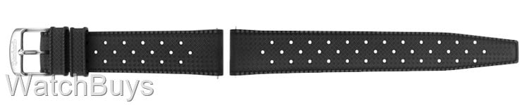 Hanhart Pioneer Strap - 20 x 18 Black Rubber - One Length
