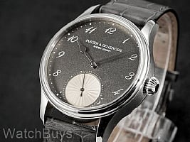 Show product details for Jaeger & Benzinger Black Rhodium/Silver Dial Arabic Non-Refundable Deposit