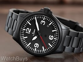 Show product details for Sinn 856 RS Black Fully Tegimented SE on Bracelet