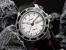Show product details for Sinn 104 Matte RS White Limited Edition on Strap