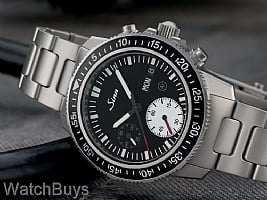 Show product details for Sinn 613 St Divers Chronograph on H-Link Quick Adjust Bracelet