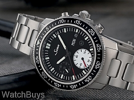 Show product details for Sinn 613 St Divers Chronograph on H-Link Quick Adjust Bracelet Non-Refundable Deposit