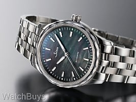 Show product details for Sinn 534 MOP Black on Fine Link Bracelet