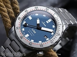 Show product details for Sinn U50 Blue Dial on H-Link Quick Adjust Bracelet