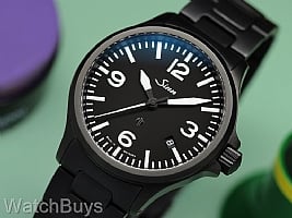 Show product details for Sinn 856 Black Tegimented on H-Link Bracelet